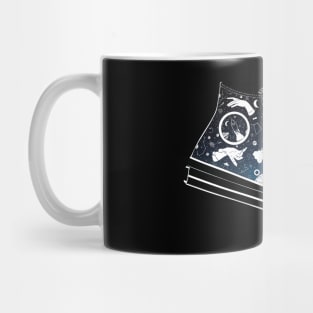 Space Converse Illustration blue Mug